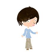cartoon confused woman N107