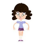 cartoon pretty woman N260