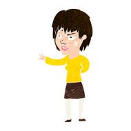 cartoon woman with sticking plaster on face N10