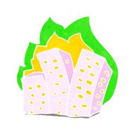 cartoon burning buildings N10
