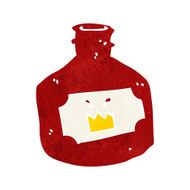 cartoon old bottle N8