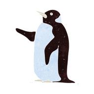 Cartoon penguin N66