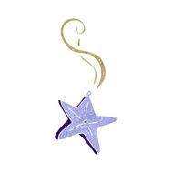 cartoon magic star necklace N10