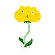 cartoon shocked flower N9
