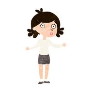 cartoon confused woman N108