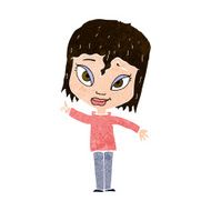 cartoon woman with idea N238