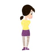 cartoon pretty girl N96