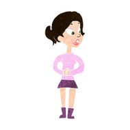 cartoon girl talking N12