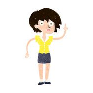 cartoon woman with question N24