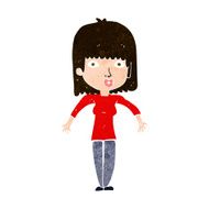 cartoon woman shrugging N54
