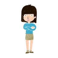 cartoon impatient woman N10