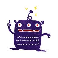 cartoon weird little alien N18