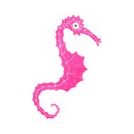 Cartoon Sea Horse N30