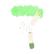 cartoon broken marijuana cigarette N8