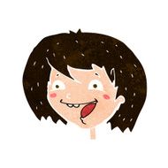 cartoon happy girl N91