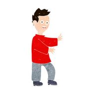 cartoon shocked man N122