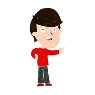 cartoon shocked man pointing N12