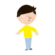 cartoon happy man N442