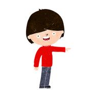 Cartoon Man Pointing N198