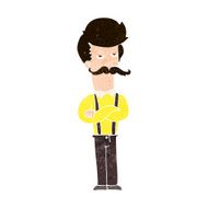 Cartoon Man With Mustache N97