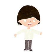 cartoon happy man N447