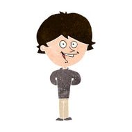 cartoon happy boy N229