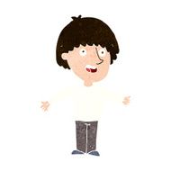 cartoon happy man N448