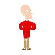 cartoon evil bald man N10