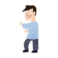 cartoon happy man N449