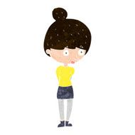 cartoon woman staring N28