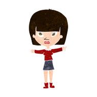 cartoon woman pointing N200