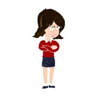 cartoon angry woman N18