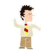 cartoon man making his point N10