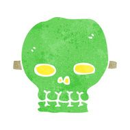cartoon spooky skull mask N19
