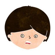 cartoon unhappy boy N55