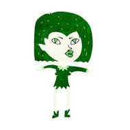 Cartoon Vampire Girl N224