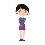 cartoon surprised girl N20
