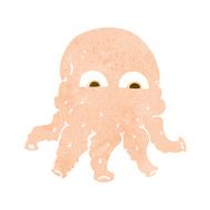 cartoon alien squid face N27
