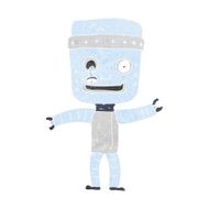 cartoon funny old robot N9