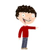 cartoon happy boy laughing N28