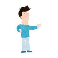 Cartoon Man Pointing N200