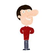 cartoon happy man N451