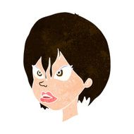 cartoon annoyed woman N182