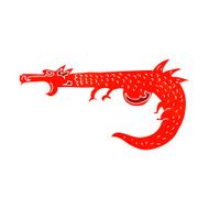 cartoon medieval dragon N8