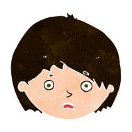 cartoon unhappy boy N56