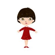 cartoon woman in dress N38