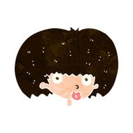 cartoon surprised woman N230
