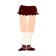 cartoon female legs N42