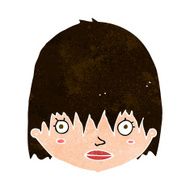 cartoon staring woman N38