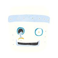 cartoon robot head N72